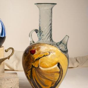 Hand-Painted Whirling Dervish Ibrik - Lebanese Jug