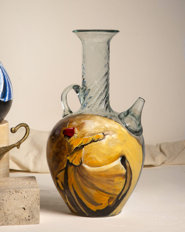Hand-Painted Whirling Dervish Ibrik - Lebanese Jug